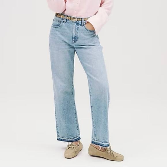 J.Crew Mid-Rise '84 Relaxed Kickout Jean Synniva Wash Size 26 Petite NWT - Picture 1 of 11